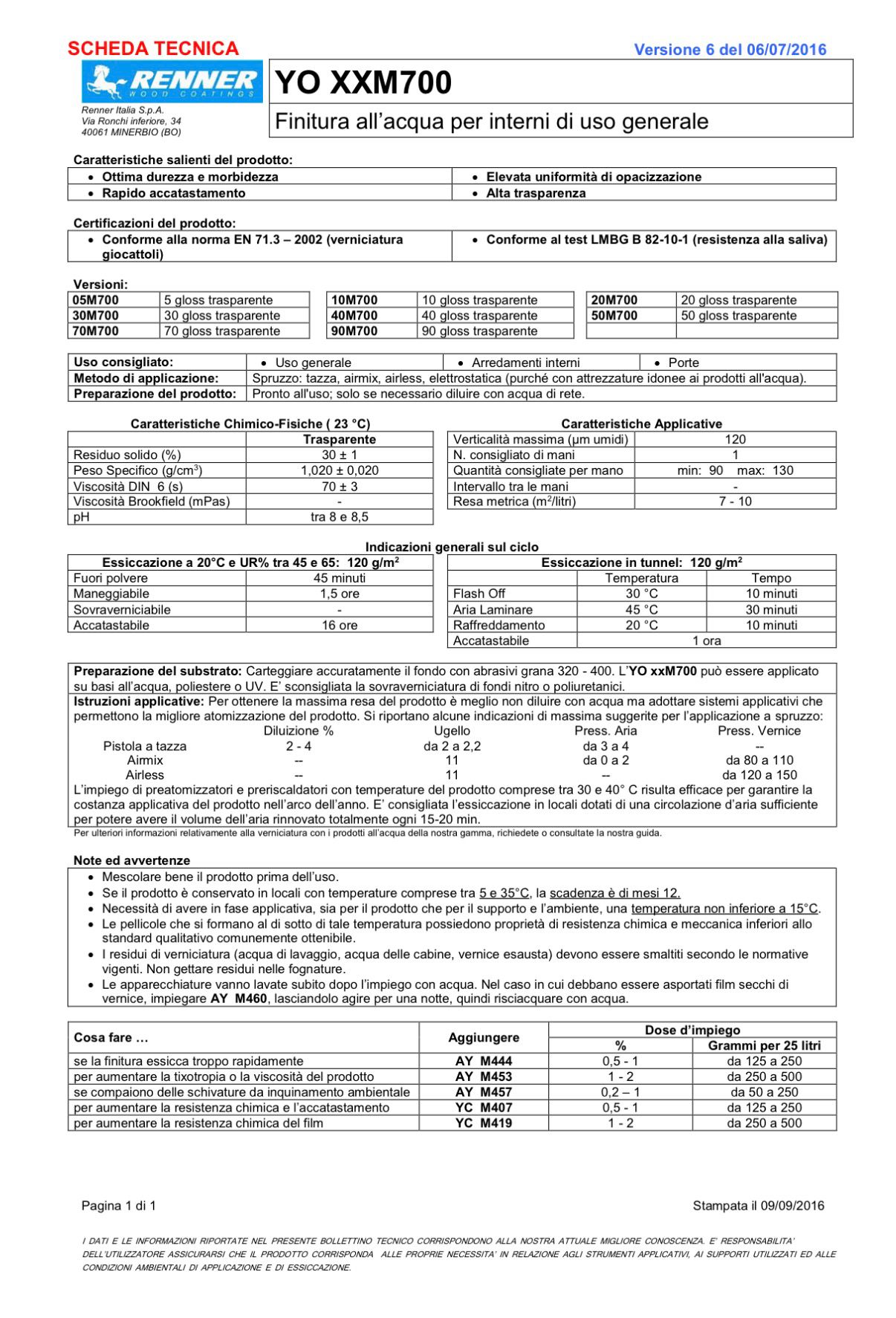 RENNER FINITURA PER INTERNI 5LT ART. YO 20M700/26 - immagine 2