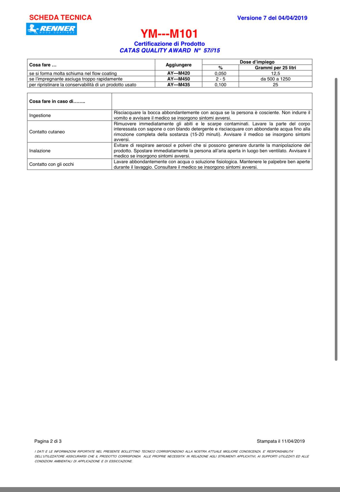 RENNER PRIMER PRESERVANTE PER IL LEGNO PER ESTERNO 25KG YM---M101/-----IT51 - immagine 3