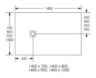 PIATTO DOCCIA STONE 100X140 H3 BIANCO - immagine 2