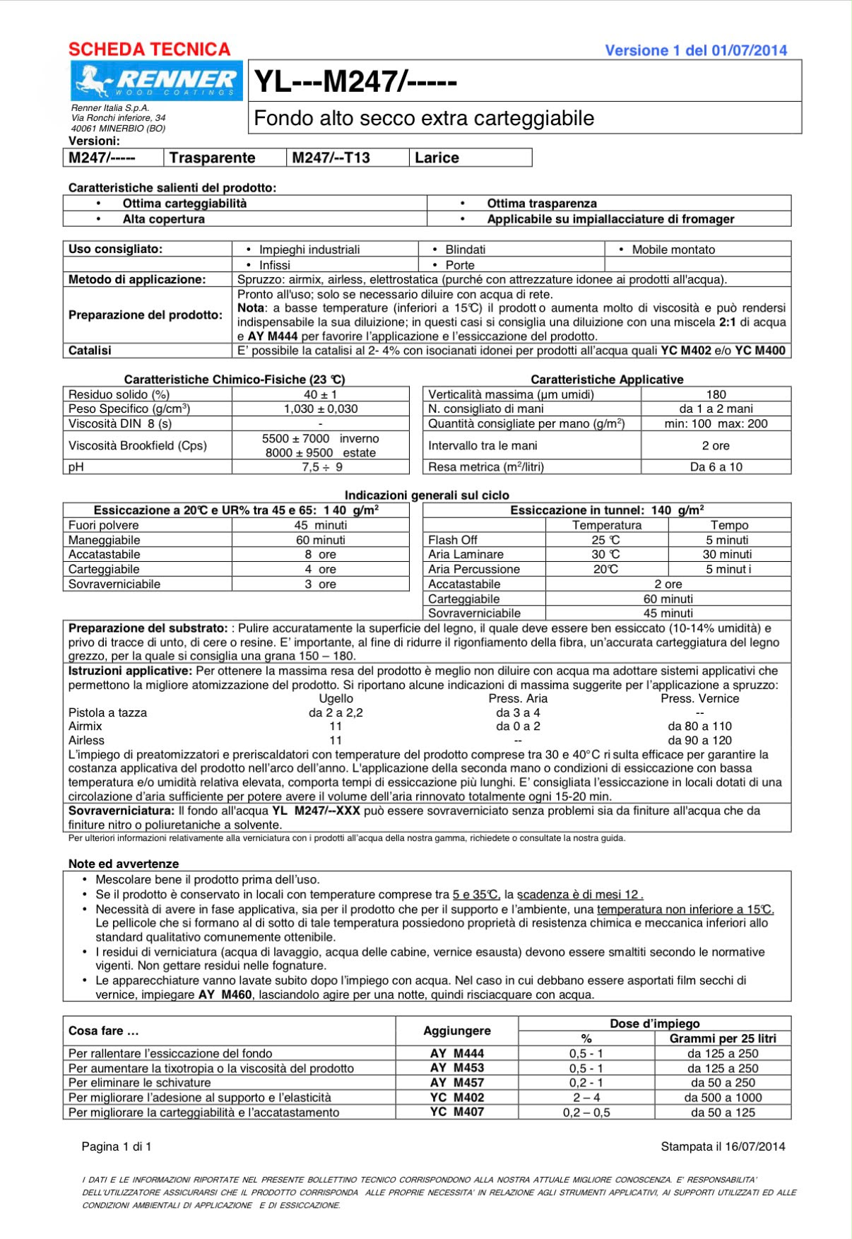 RENNER FONDO ALL'ACQUA TRASPARENTE CARTEGGIABILE PER INTERNO 5 LT YL---M247/--26 - immagine 2