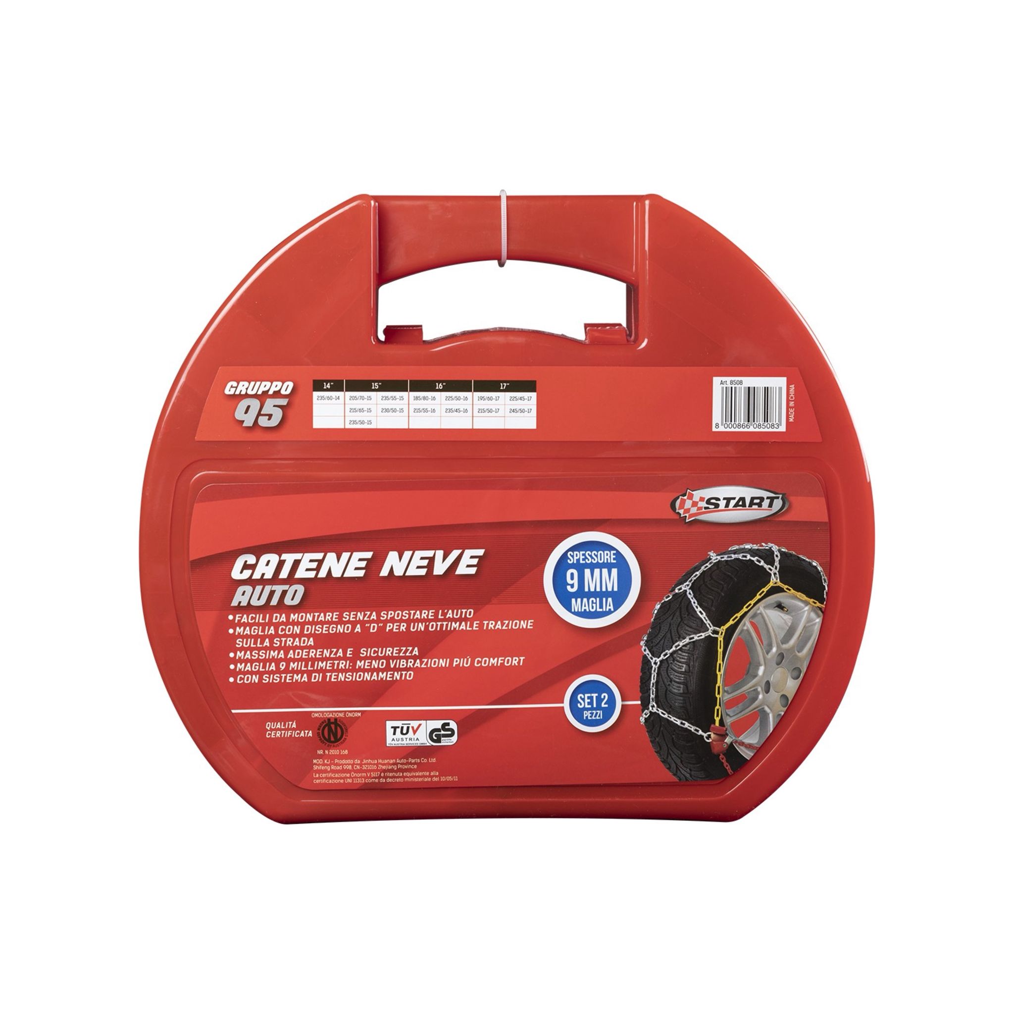 START CATENE NEVE 9MM PER GRUPPO 95 1 COPPIA ART 8508