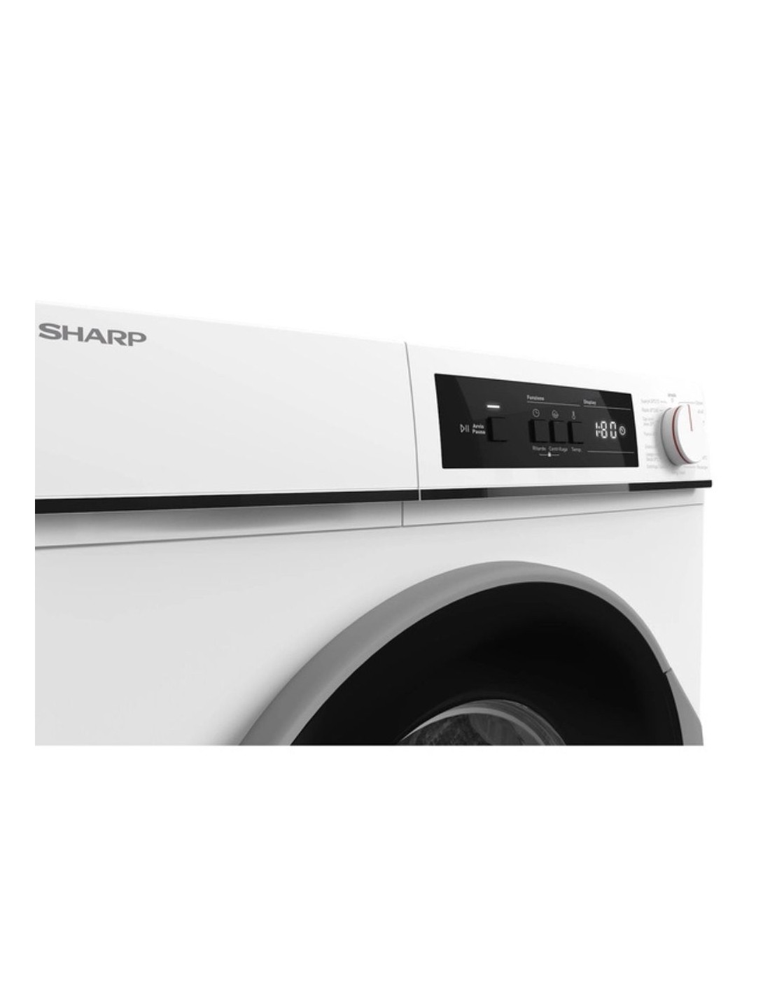 SHARP LAVATRICE 10 KG ESNFA014BW1NA 1400 GIRI CLASSE A - immagine 4