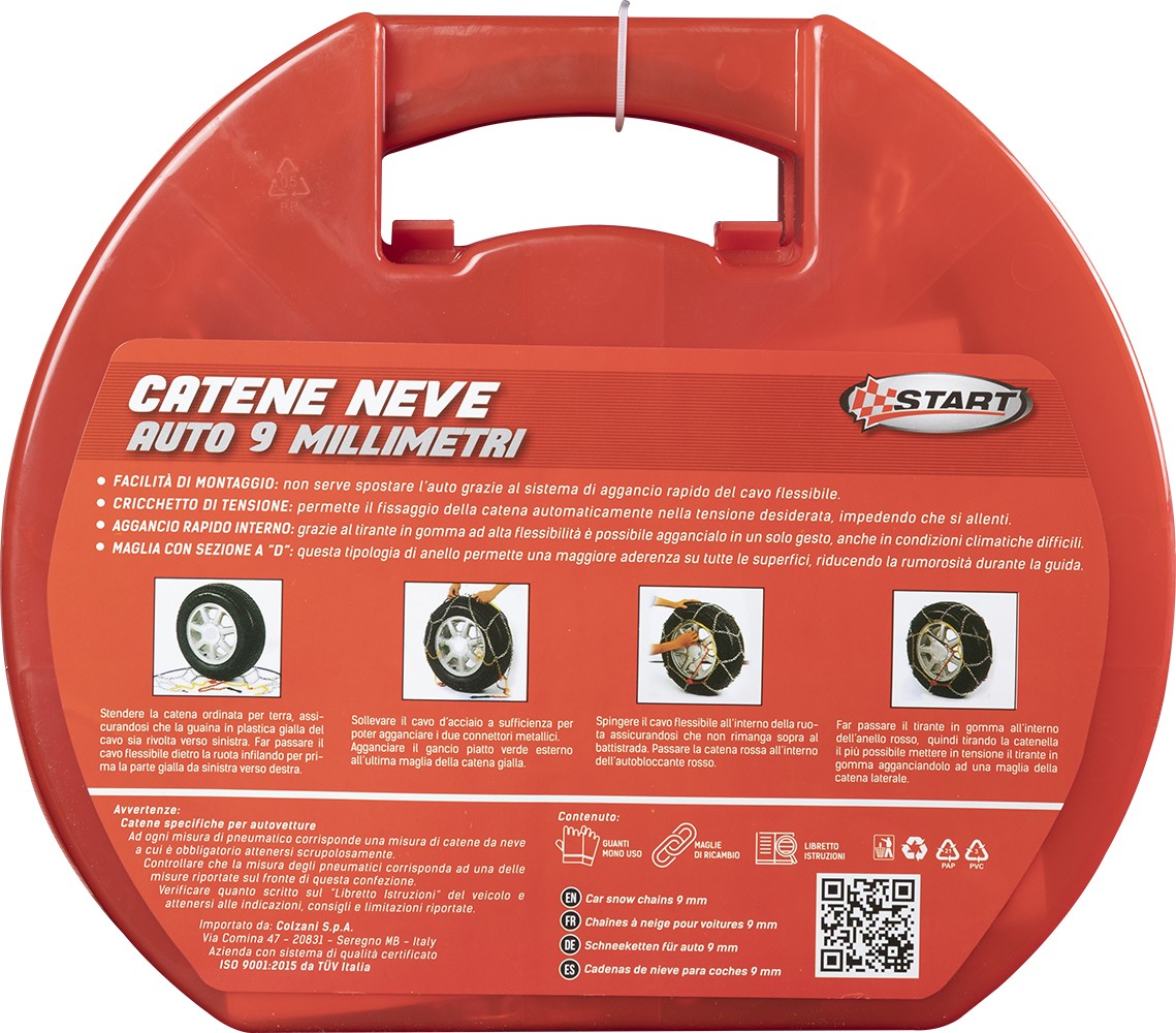 START CATENE NEVE 9MM PER GRUPPO 95 1 COPPIA ART 8508 - immagine 7