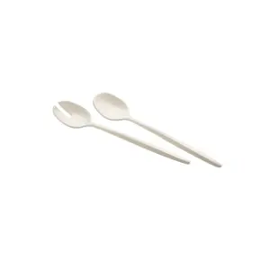 GUZZINI POSATE INSALATA "TIERRA" BIANCO LATTE COD. 106101156