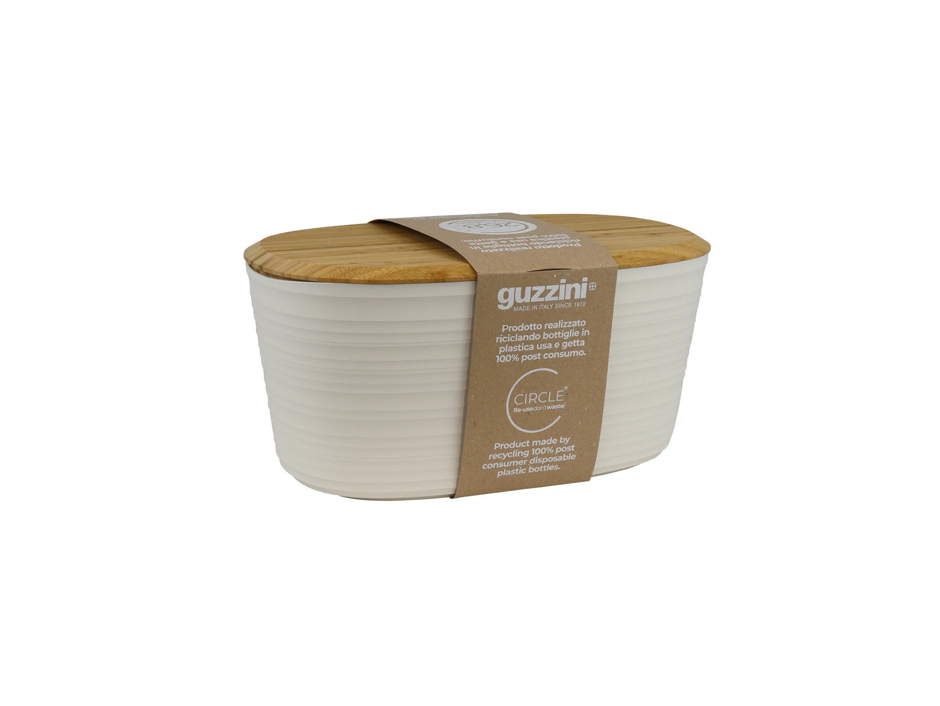 GUZZINI CASSETTA PANE CON COPERCHIO TAGLIERE IN BAMBÙ "TIERRA" COD. 179600156 - immagine 2