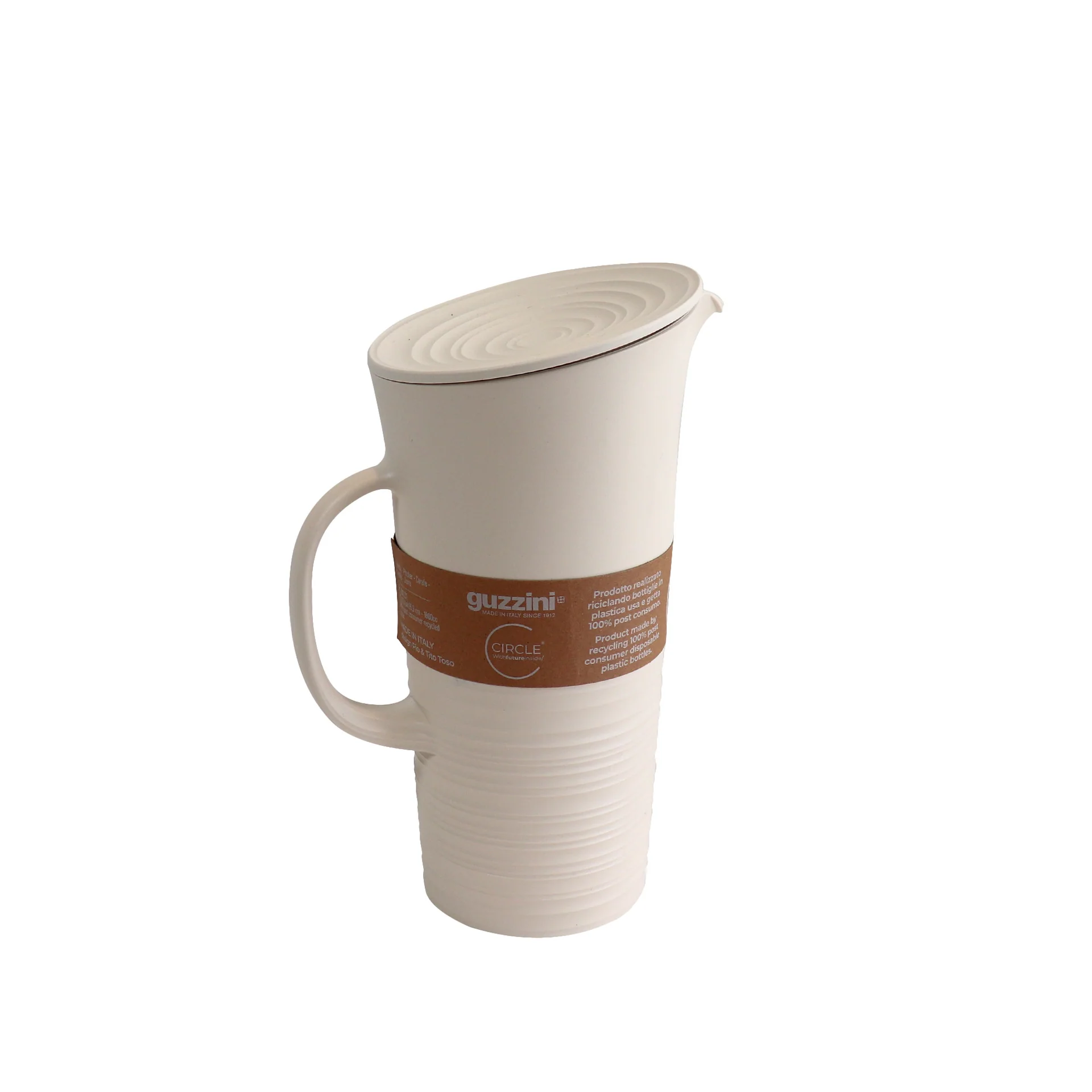 GUZZINI CARAFFA CON COPERCHIO "TIERRA" BIANCO LATTE COD. 181701156 - immagine 2
