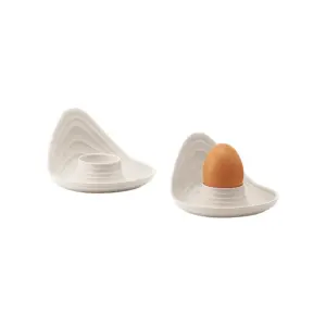 GUZZINI SET 2 PORTAUOVO "TIERRA" BIANCO LATTE COD. 196300156