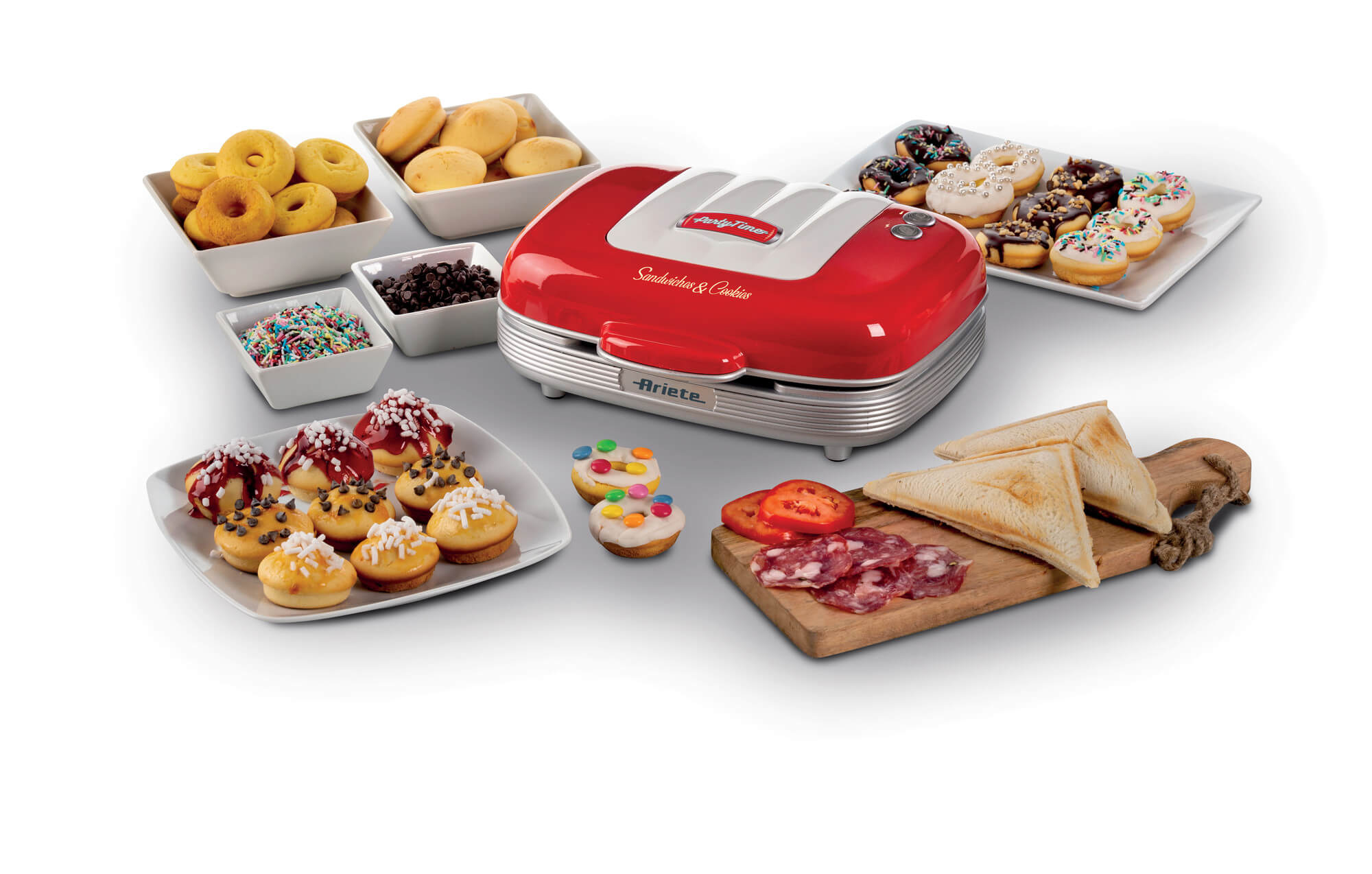 ARIETE PIASTRA PER MUFFIN, SANDWICHES & COOKIES PARTY TIME COD. 1972/00 - immagine 2