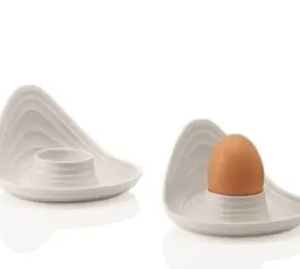 GUZZINI SET 2 PORTAUOVO TIERRA BIANCO LATTE 196300156