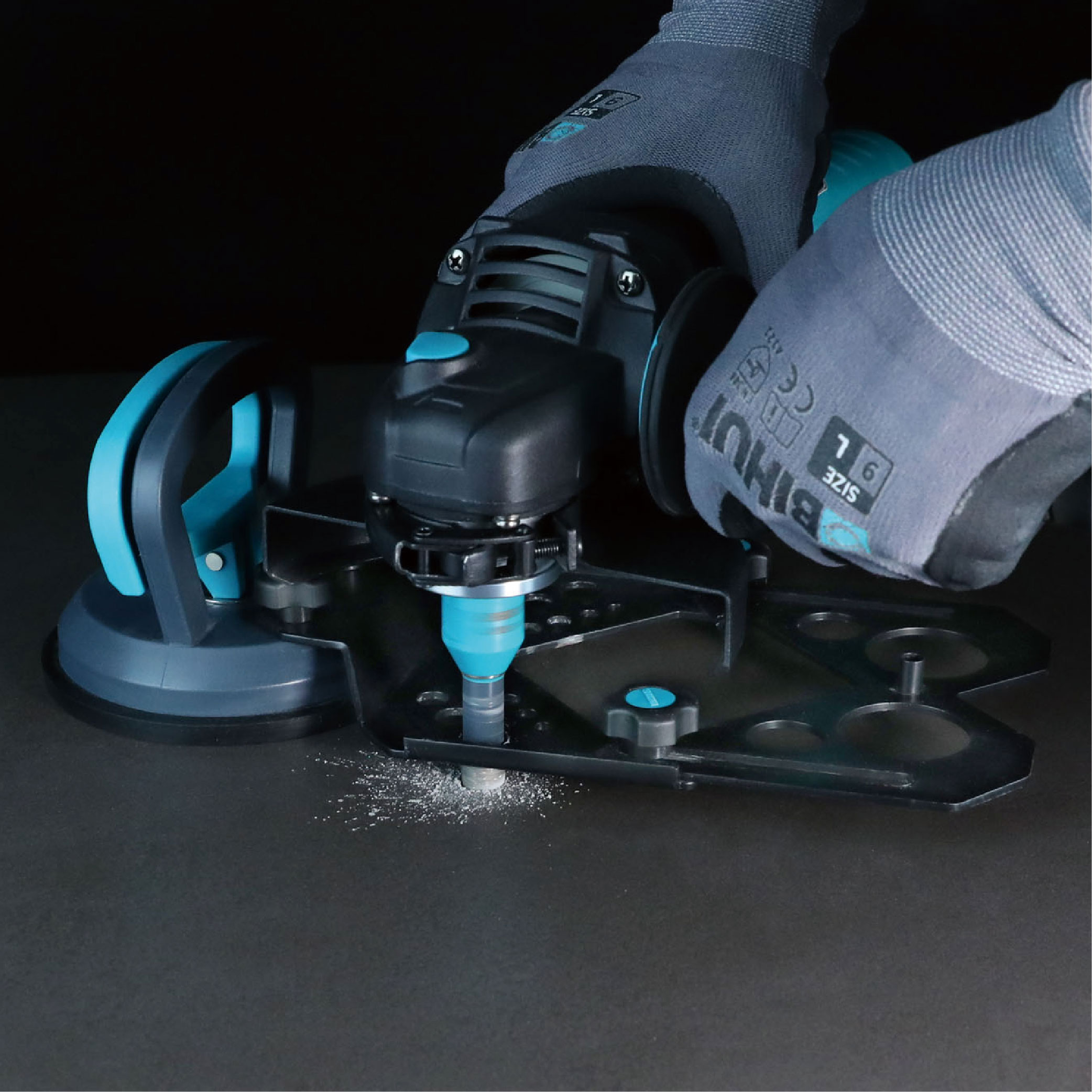 GUIDA DI FORATURA A VENTOSA DA 4MM A 115MM PER TRAPANO BIHUI DBGM - immagine 3