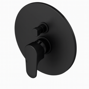 H2OMIX7000 MISCELATORE INCASSO 2 VIE C/DEVIATORE NERO OPACO 7003370NO.CH