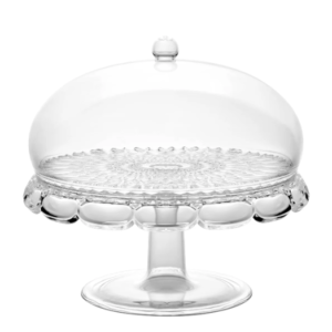 GUZZINI TORTIERA ALZATA CON CAMPANA VANITY 30CM TRASPARENTE 131901SA