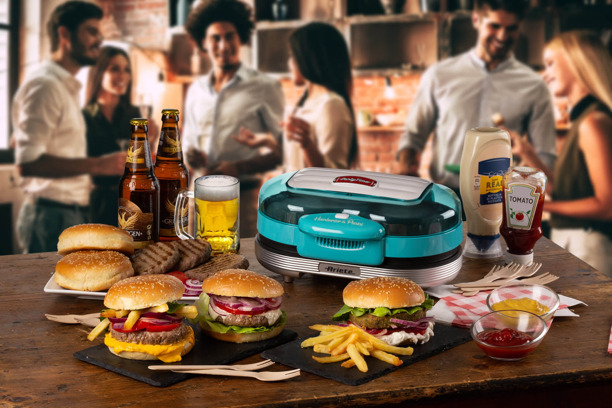 ARIETE HAMBURGER MARKER PARTY TIME COD. 0205/01 - immagine 4