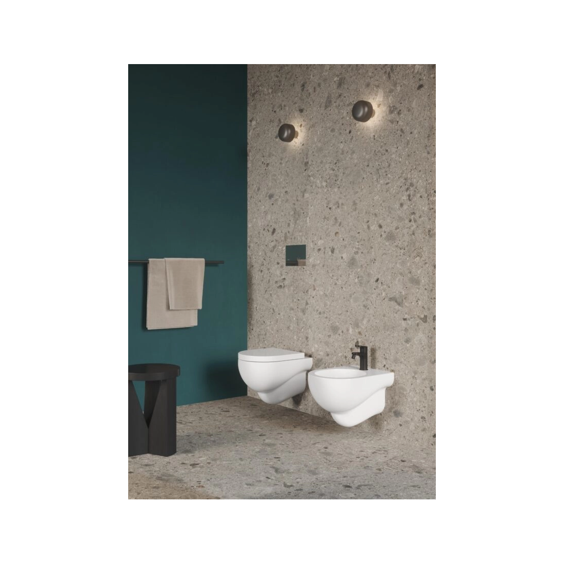 AZZURRA BIDET MINI NUVOLA SOSPESO BIANCO CON FISSAGGIO - immagine 3