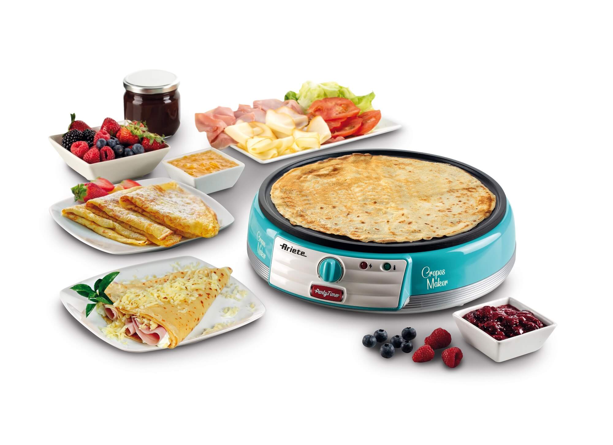 ARIETE PIASTRA ANTIADERENTE CREPES MAKER PARTY TIME COD. 0202/01 - immagine 3