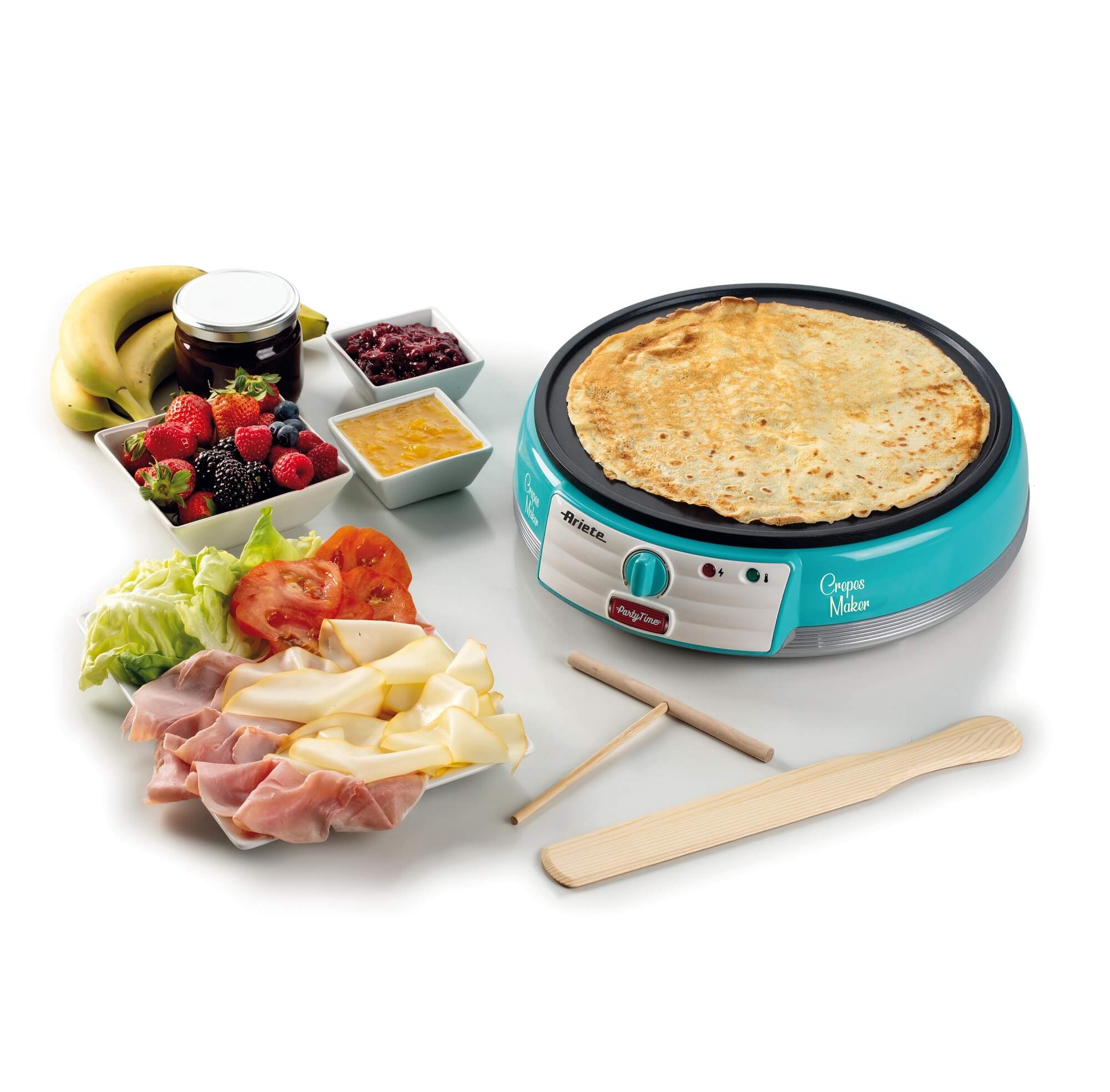 ARIETE PIASTRA ANTIADERENTE CREPES MAKER PARTY TIME COD. 0202/01 - immagine 2