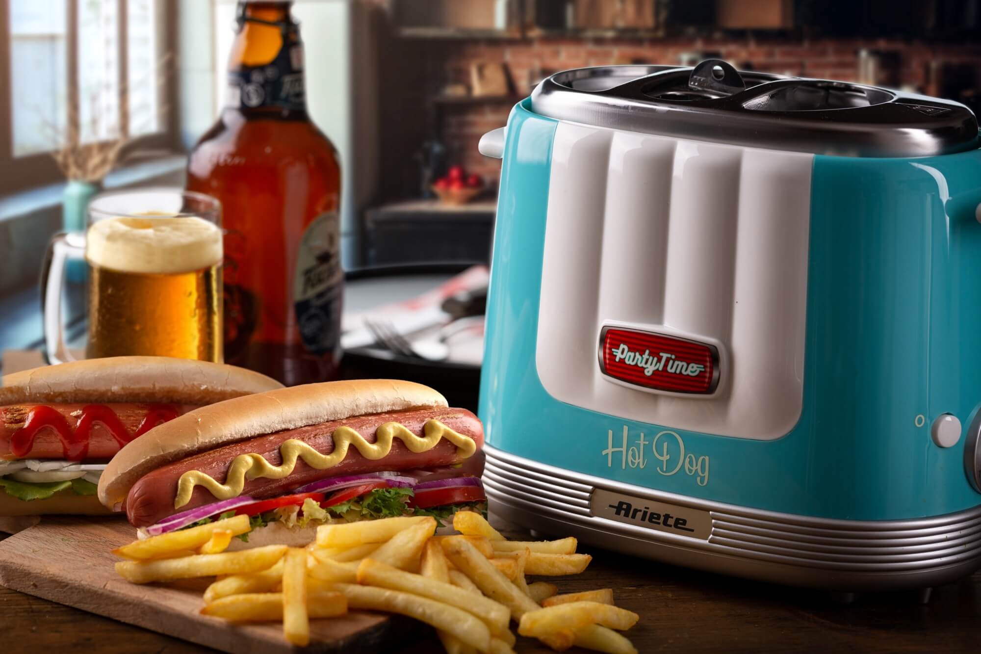 ARIETE HOTDOG MAKER PARTY TIME CELESTE COD. 206/01 - immagine 3