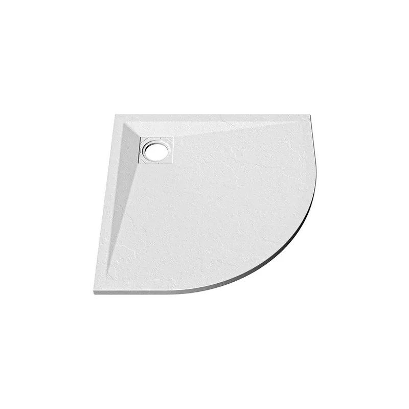 PIATTO DOCCIA STONE 80X80 H3 BIANCO SEMICIRCOLARE - immagine 5