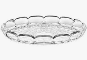 GUZZINI VASSOIO TONDO PICCOLO VANITY TRASPARENTE 32CM 131301SAR00