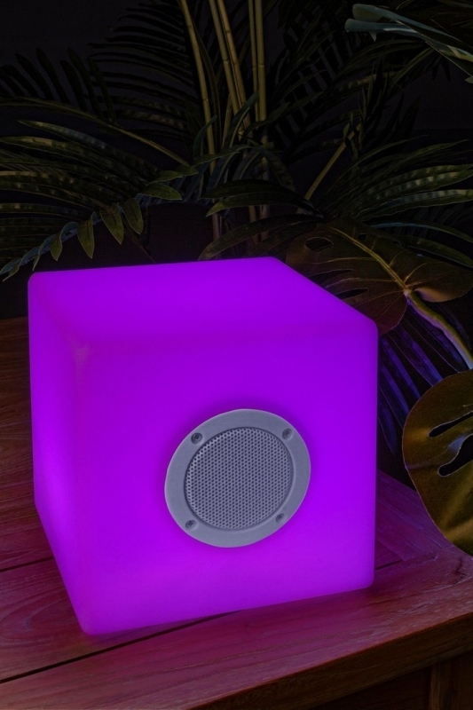 BIZZOTTO LAMPADA LED CUBO SPEAKER PE 40X40 0827437 - immagine 2