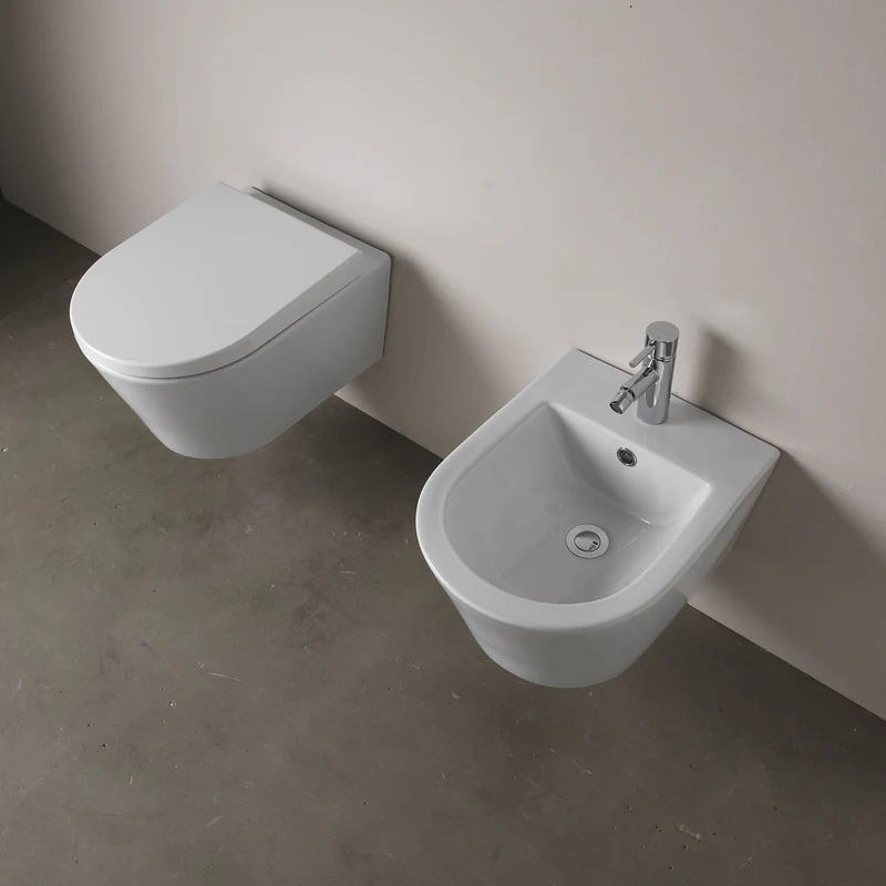 BIDET URBY 52 BIANCO SOSPESO SANINDUSA - immagine 2