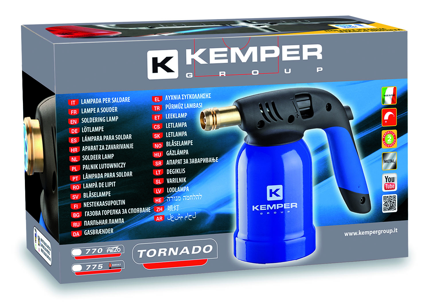 CANNELLO GAS KIT TORNADO 770 KEMPER - immagine 2