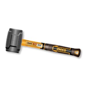 MARTELLO TESTA IN GOMMA MANICO RESINA 220GR INGCO