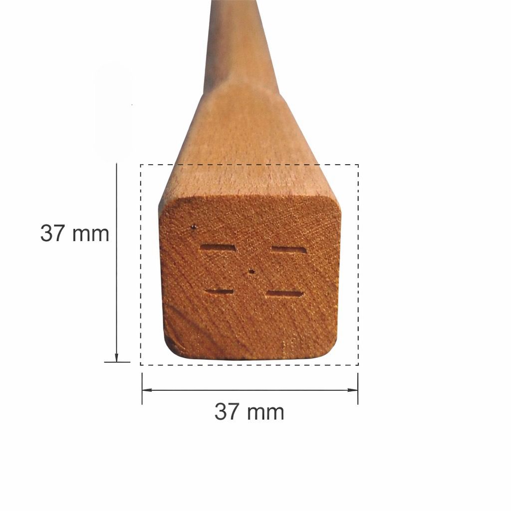 MANICO IN LEGNO PER ZAPPA TESTA QUADRA 37x37 LIF - immagine 2