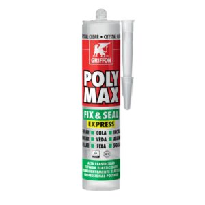 SILICONE SIGGILLANTE TRASPARENTE POLY MAX GRIFFON 300G FIX&SEAL