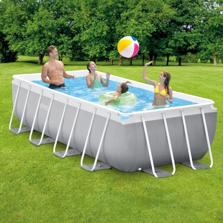 PISCINA INTEX RETTANGOLARE PRISMA FRAME 400X200X100 CM - immagine 2