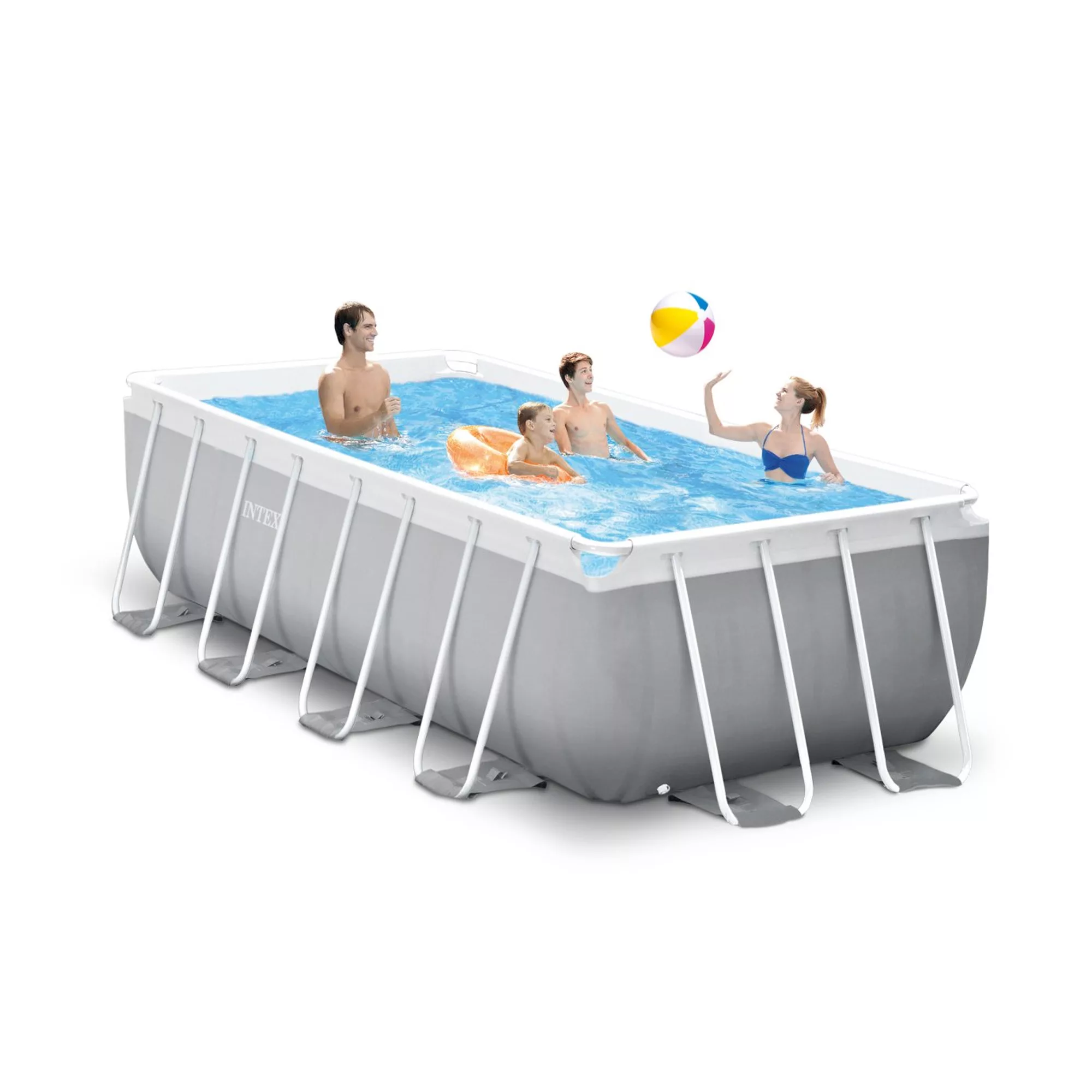 PISCINA INTEX RETTANGOLARE PRISMA FRAME 400X200X122 CM - immagine 2
