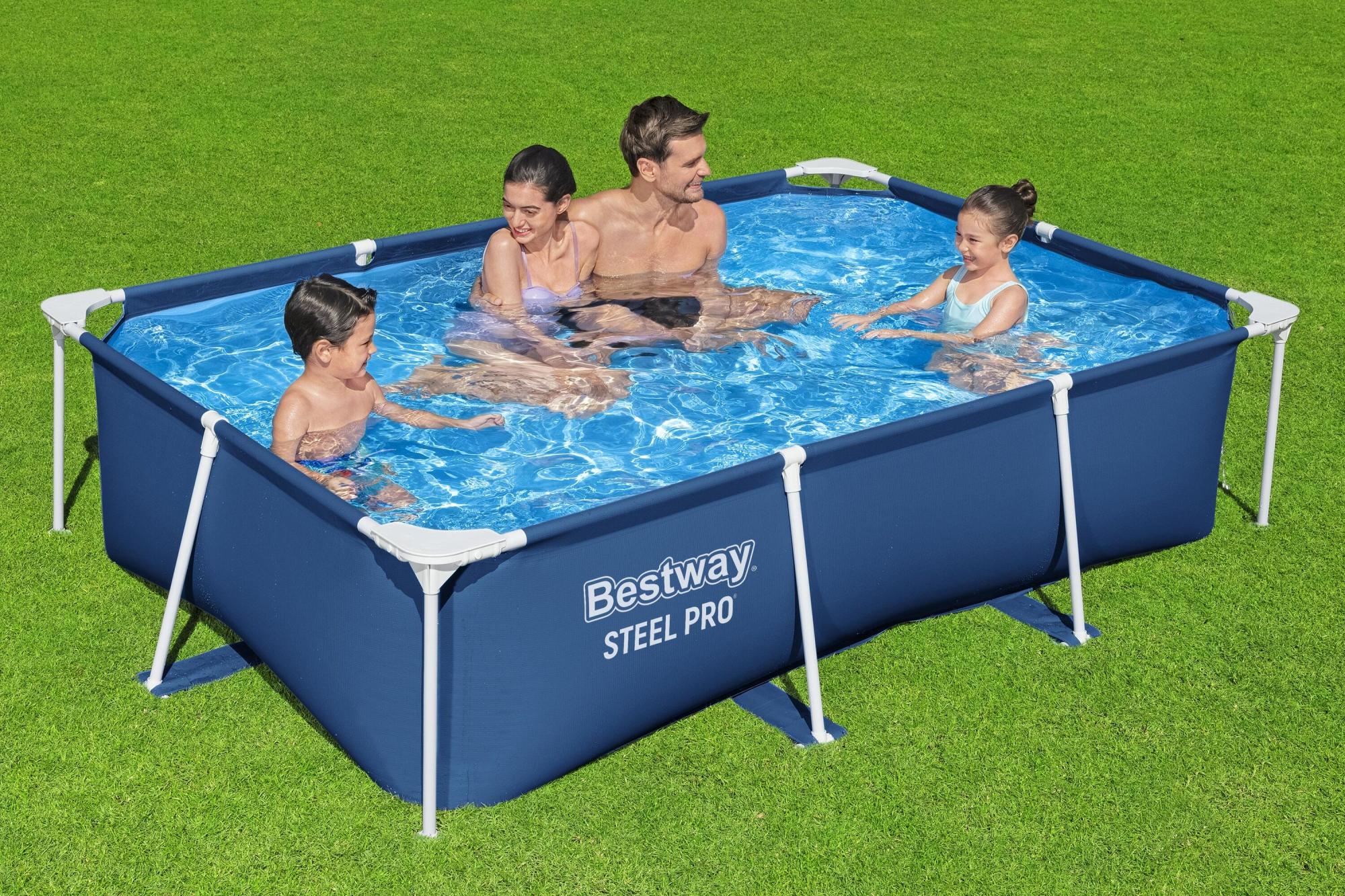 PISCINA BESTWAY RETTANGOLARE STEEL PRO 259X170X61 CM LT 2300 BLU SCURO - immagine 3