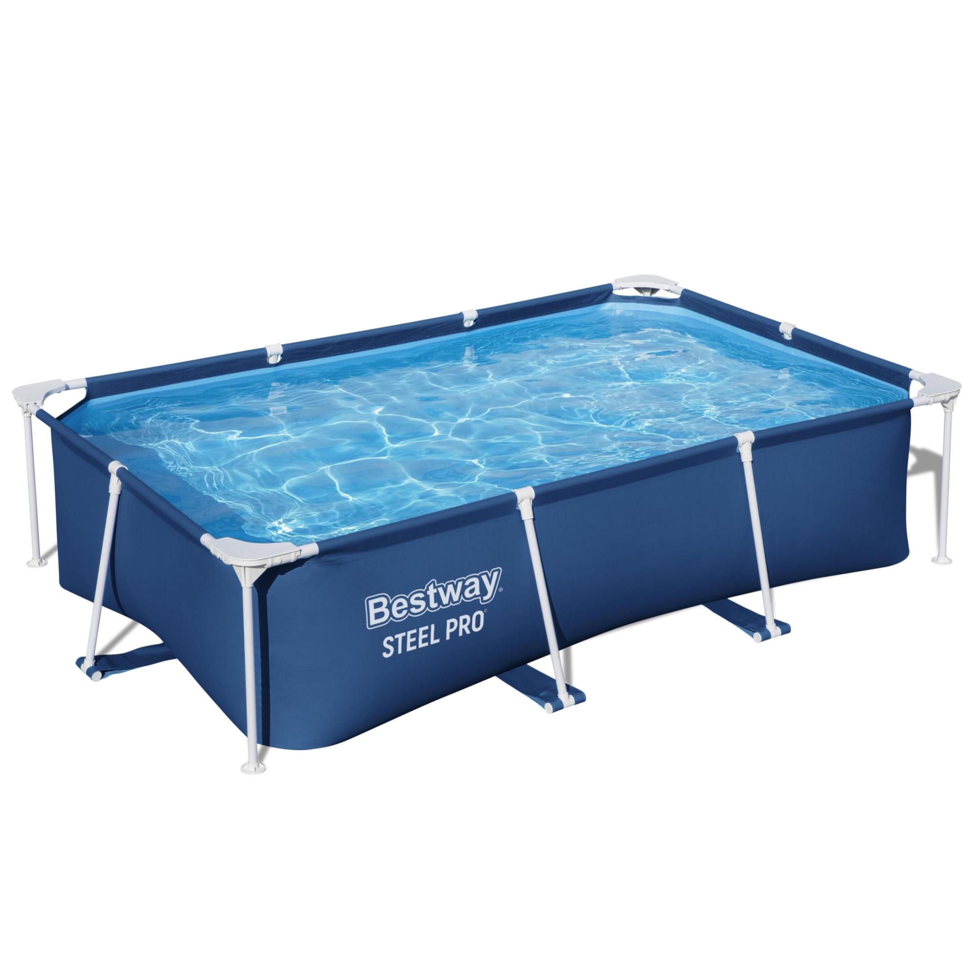 PISCINA BESTWAY RETTANGOLARE STEEL PRO 259X170X61 CM LT 2300 BLU SCURO