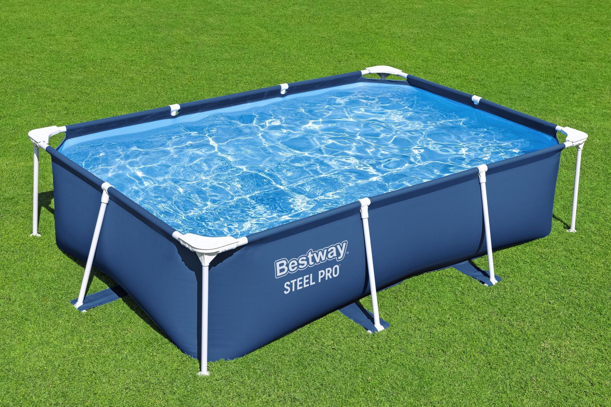 PISCINA BESTWAY RETTANGOLARE STEEL PRO 259X170X61 CM LT 2300 BLU SCURO - immagine 2