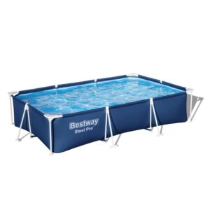 PISCINA BESTWAY RETTANGOLARE STEEL PRO 300X201X66 CM LT 3300 BLU SCURO