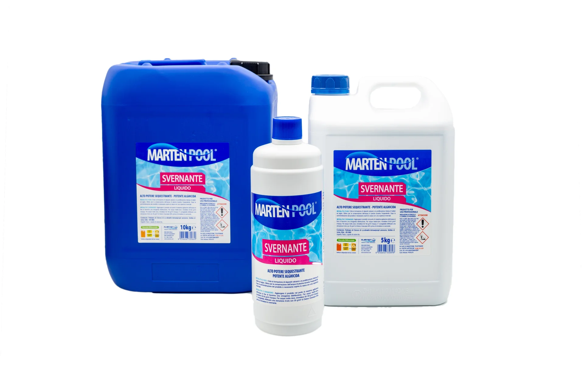 SVERNANTE LIQUIDO PER PISCINA LT 10 MARTEN POOL