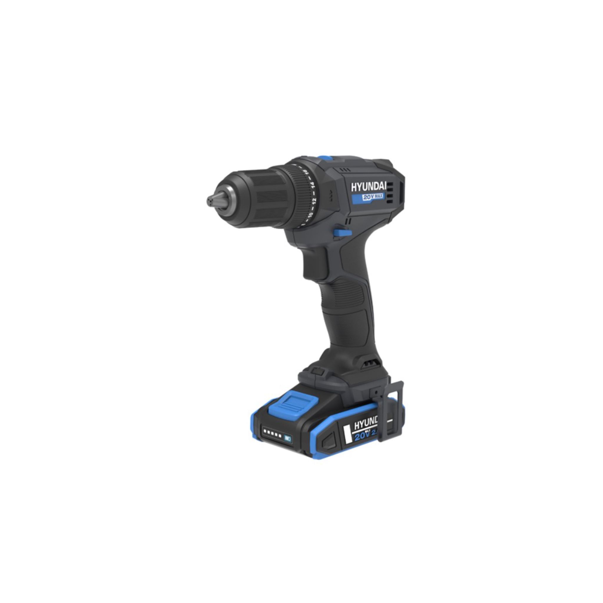TRAPANO AVVITATORE CON 1 BATT. E CARIC. HYUNDAI 20V ART. 25870