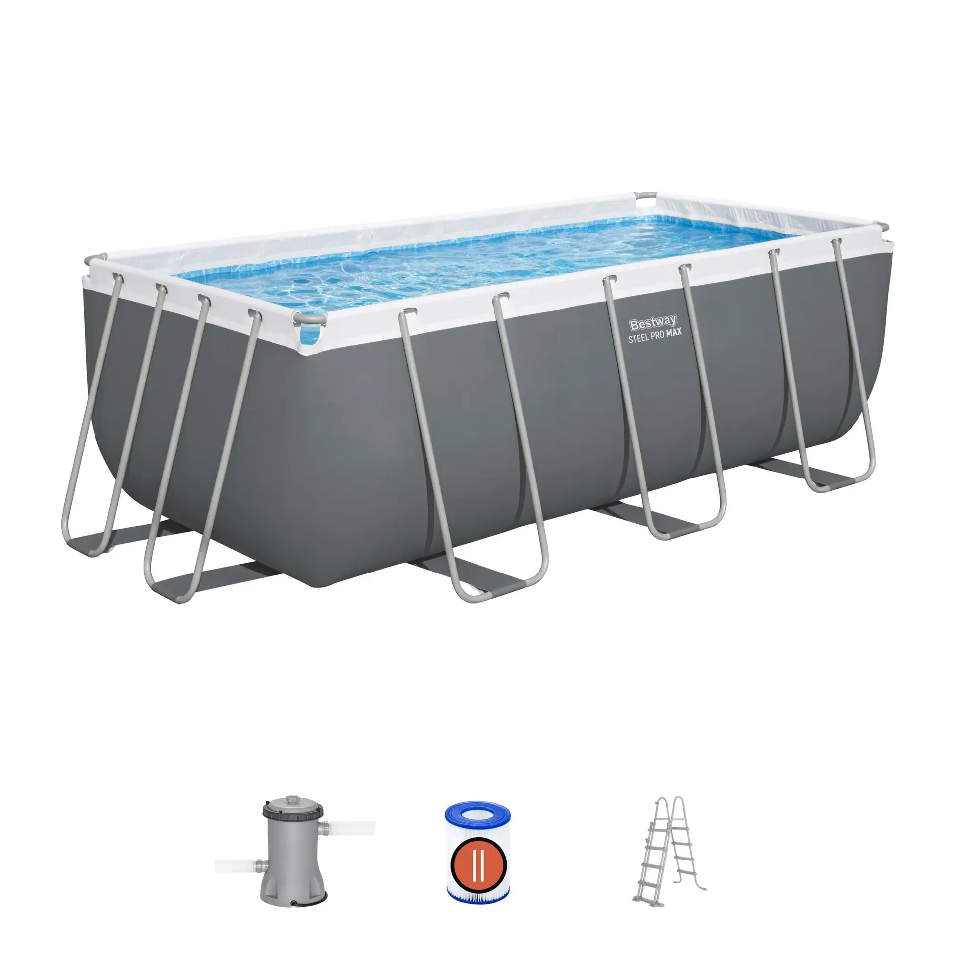 PISCINA BESTWAY RETTANGOLARE 412X201X122 LT 8.124 - immagine 2