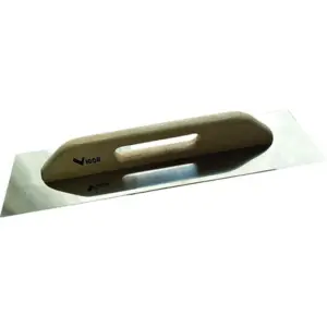 FRATTONE IN ACCIAIO INOX A DUE MANI LISCIO 48X13CM VIGOR