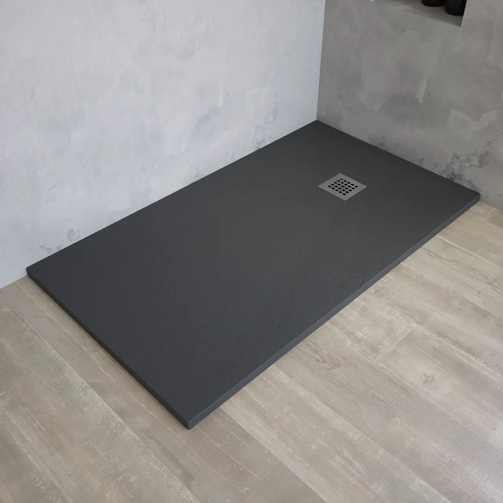 PIATTO DOCCIA STONE 80X170 H3 GRAFITE - immagine 4