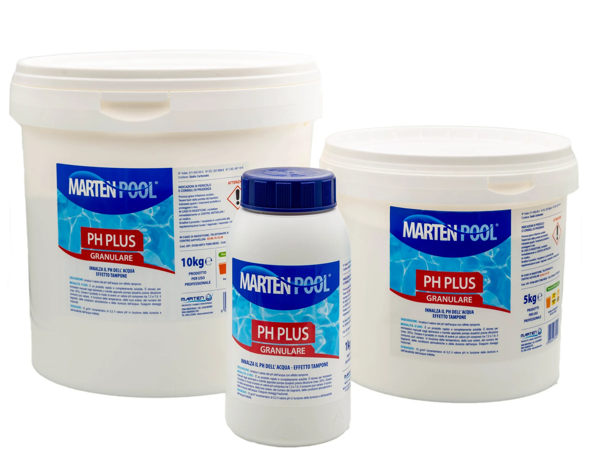 PH PLUS (AUMENTATIVO) GRANULARE PER PISCINA KG 5 MARTEN POOL
