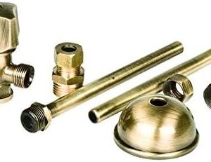 Rubinetto Bronzo Per Cassetta Wc Con Cannetta Attacco 3/8"