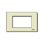 VIMAR 8000 PLACCA 3MSP RESINA SCATTO AVORIO ART 08657.A