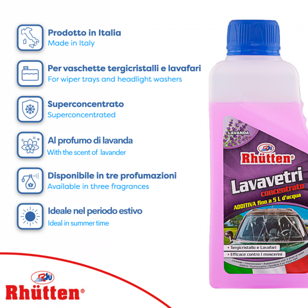 RHUTTEN LAVAVETRI CONCENTRATO LAVANDA 250ML - immagine 3