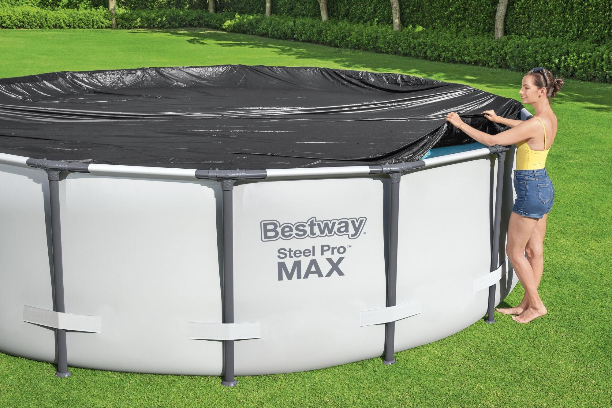 TELO COPRIPISCINA BESTWAY ROTONDO FRAME E FAST SET 305 CM - immagine 4