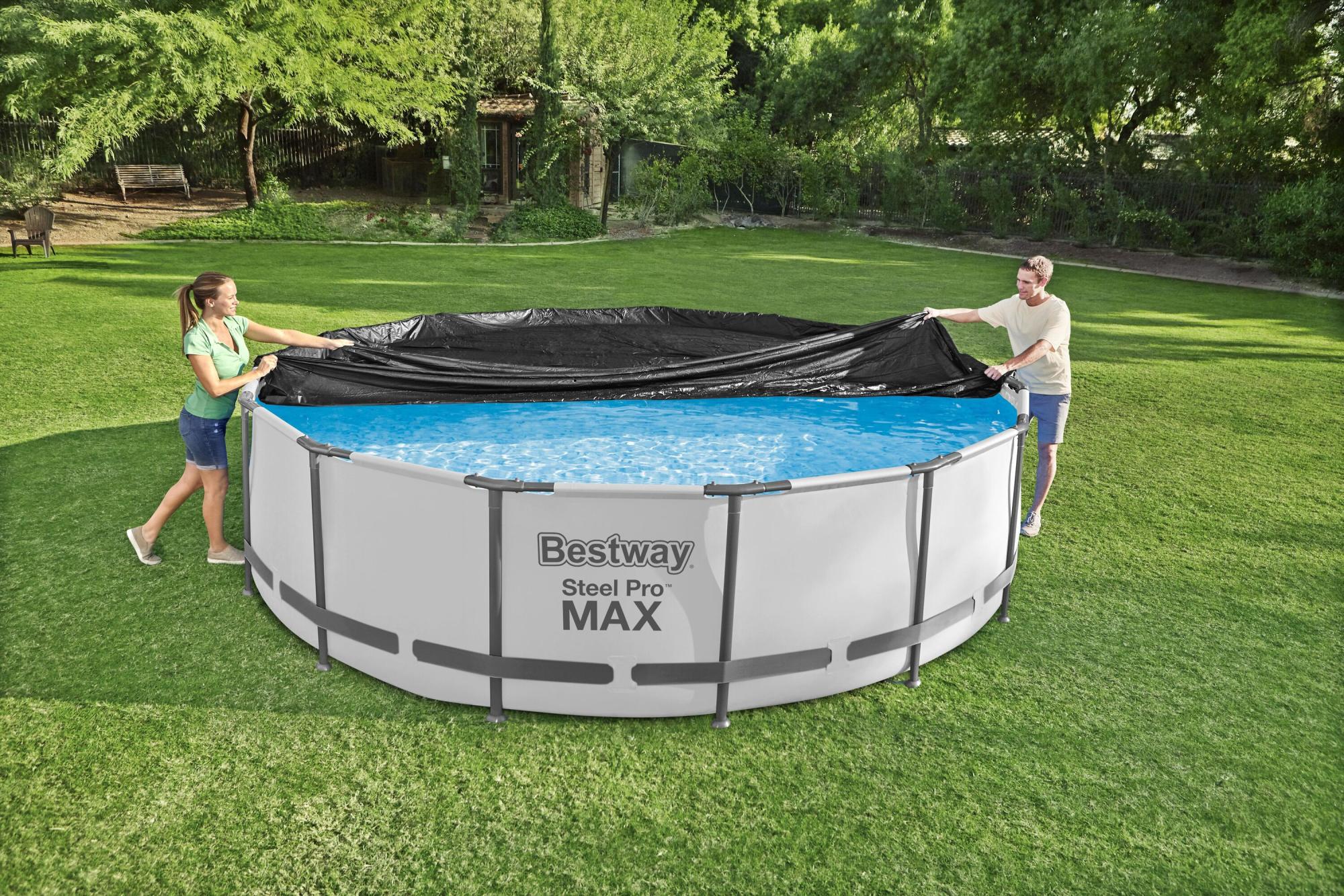TELO COPRIPISCINA BESTWAY ROTONDO FRAME E FAST SET 457 CM - immagine 3