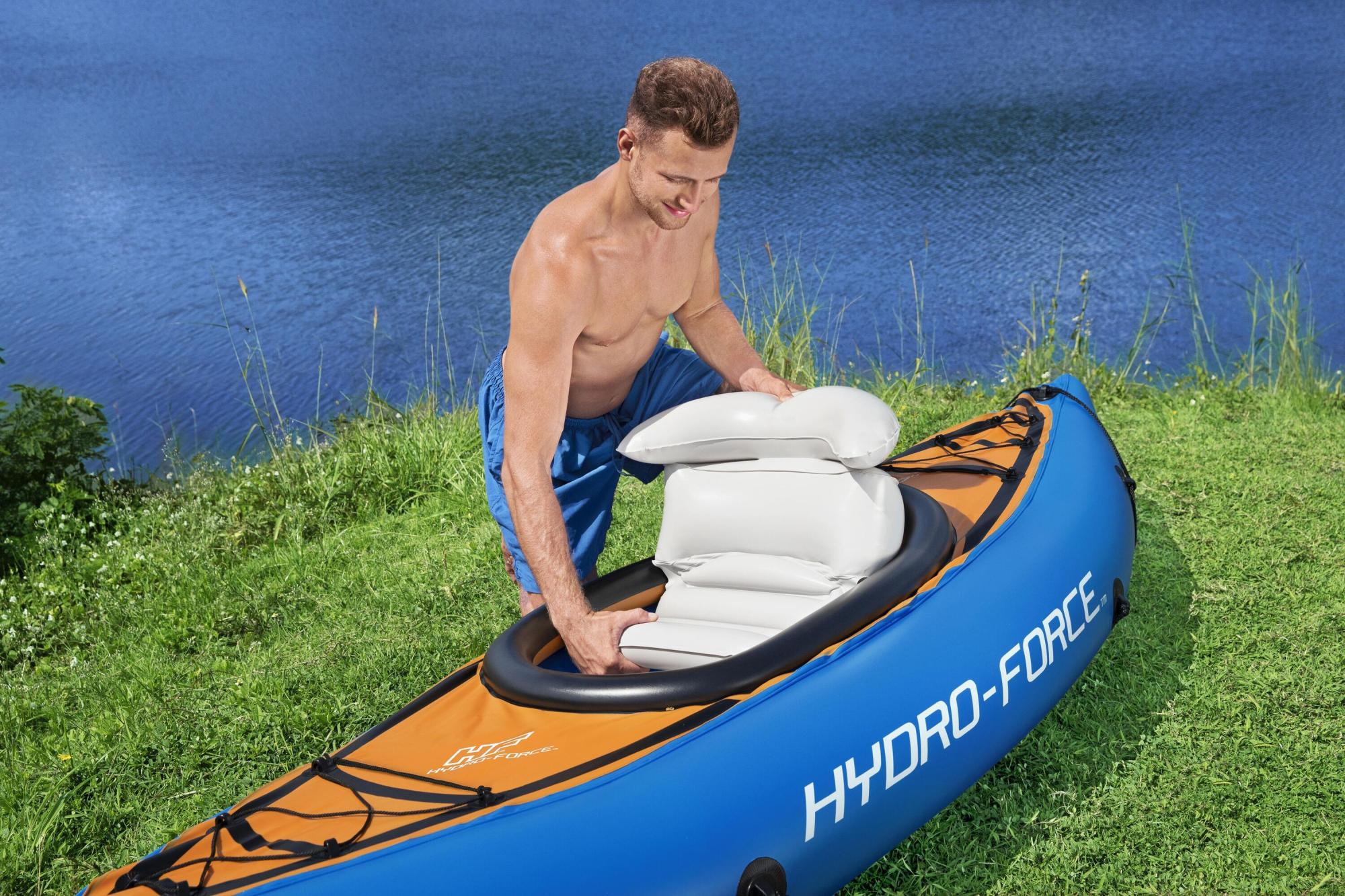 KAYAK BESTWAY GONFIABILE COVE CHAMPION 1 POSTI 275X81 CM - immagine 6