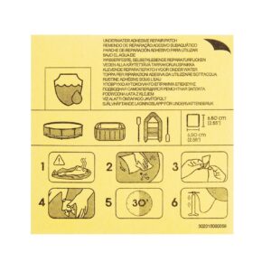 TOPPE DI RIPARAZIONE BESTWAY SUBACQUEE DA 6,5X6,5 CM