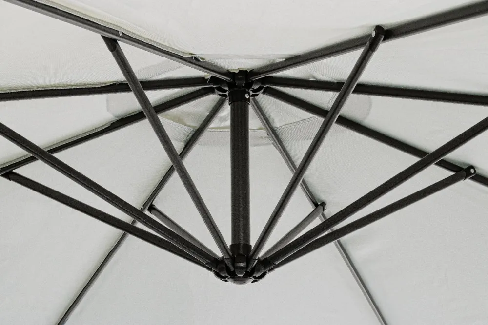 OMBRELLONE BRACCIO TEXAS 3M ANTRACITE NATURALE - immagine 4