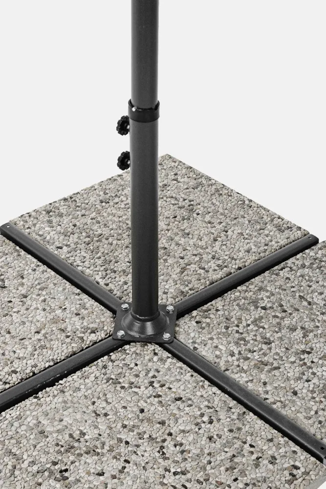 OMBRELLONE BRACCIO TEXAS 3M ANTRACITE NATURALE - immagine 6